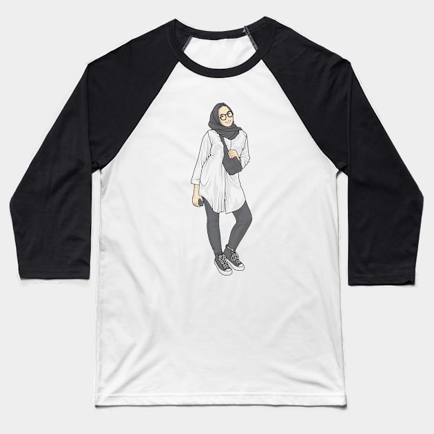 Trendy Outfit Baseball T-Shirt by crissbahari